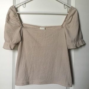 H&M Cream Milkmaid Blouse